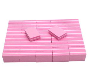 100 pezzi mini tampone per chiodi mini bloccanti bloccanti rosa tampone di levigatura per lucidatura per chiodi rosa Strumenti di manicure di vetratura portatili 25457267