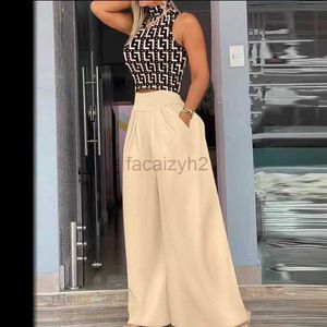 Women's Two Piece Pants New Women's Fall Two piece Tank Top and Pants Fashion Set size plus Two Piece Sets