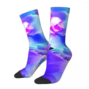 Women Socks Abstract Flower PrintF Autumn Blossom Blooms Stockings Funny Men Warm Soft Printed Cycling Anti Skid