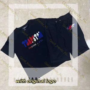 Designer Trapstar T-shirt Tiger Track Suit Lettera di alta qualità Lettera ricamata a maniche corte UK trapano camicie e pantaloncini London set centrale cee lo stesso stile sportivo 340