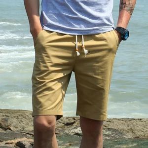 Mäns shorts Sommarsportbyxor beskurna löst arbete Pure Cotton Overdimensionerad utrikeshandel