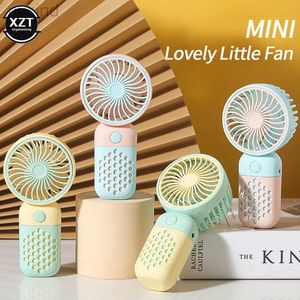 Электрические вентиляторы портативные вентиляторы Mini Fan Outdoor Travel Portable Fan USB Rechargivable Fan Student Pocket Fan D240429