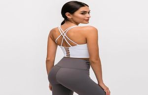 yogapports yoga spor sutyen kadınların sırtsız aktif giyim fitness sütyen küçük süspansörler ince omuz kayışları cross arka spor salonu iç çamaşırı 4751823