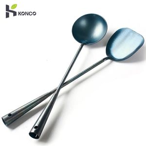 Кухонная посуда Wok Spatula Spoon китайская традиционная железная шпала ручной лопаточно