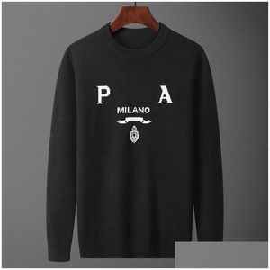 Mens Sweaters Designer Luxury Crew Plovers Knitting Sweater Long Sleeve Jumper Womens Autumn Casual Soft Warm Jumpers Tops Asian Size Dhn76