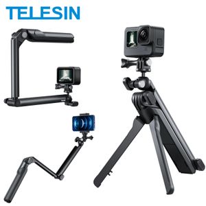 Telesin 4 Ways Selfie Stick con il polo di presa a mano per treppiede per GoPro Hero Insta360 DJI Action Action Camera Accessori per fotocamera 240422