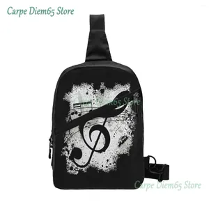 Backpack Sling Bag Black Music Note