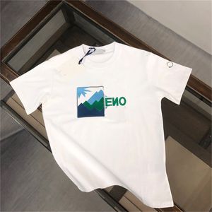 القمصان الصيفية للرجال توبس خطاب طباعة T Shirt رجال ملابس الملابس الأكمام المحملات polos حجم المطبوعة مع أكمام قصيرة مزدوجة القطن B17