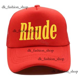 Chapéu de grife para mulheres Rhude Baseball Cap Rhude Hat Baseball Cap Cap Hat Hat Hat Out Sports A Outra Esportes Bordados e Mulheres Hat de retalhos Múltiplas cores 676