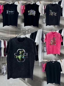 メンズTシャツ女性ブラックグラフィックティーデザイナーT -shirtスウェットシャツTシャツファッショントレンド稲妻黒と白のプリントレター愛好家