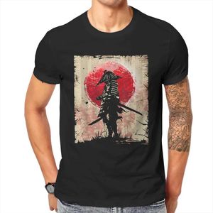 T-shirt maschile Art giapponese Samurai Vintage Fighter Design retrò maglietta da uomo maglietta estiva di cotone t-shirt ts strtwear harajuku t240425