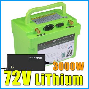 파트 72V 30AH 오토바이 스쿠터 전기 자전거 리튬 배터리 3000W BMS 72V 배터리