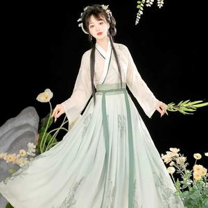 Ubranie etniczne Tradycyjne chińskie hanfu wiosna lato retro eleganckie orientalne ubranie starożytny taniec ludowy noszenie wróżka księżniczka cosplay kostium