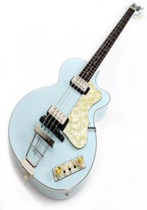 Nytt 125 -årsjubileum 1950 Hofner Contemporary HCT 5002 Violin Club Bass Light Green Electric Guitar 30quot Short Scale White 3941882