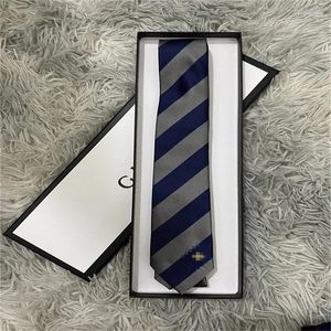 Cravat 22SS с коробкой бренд мужчинам связывает шелк Жаккард классический тканый галстук