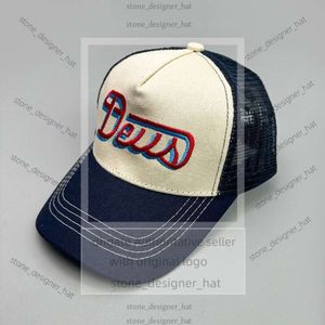 Designer Spring/Summer New Thin Embroidered Deus Baseball Hat Hip Hop Duck Tongue Hat Men's and Women's Duck Tongue Hat Breattable American Sun Protection Hat 1504