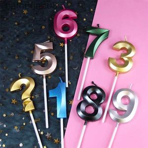 Candles Number Birthday Opera Candles Childrens Day Digital Candles Birthday Cake Decoration Party Gold Silver Creative Candles d240429