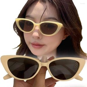 Güneş Gözlüğü Vintage Kedi Gözü Kadınlar Erkekler Moda Tasarımcısı Pembe Açık Sand Beach UV geçirmez Güneş Koruma Gözlükleri