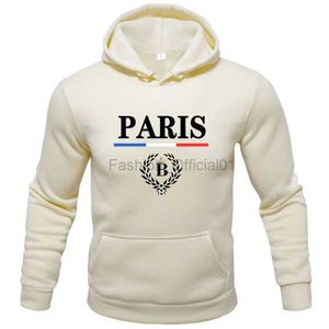 Men's Hoodies Sweatshirts 2023 casual sports spring and autumn mens hoodie letter PARIS couple street hip-hop sports leisure loose fitness pullover d240429