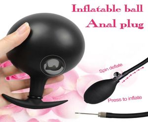 Balls Pump Inflatable Anal Butt Plug Expander Toy Vaginal Dilator Gay Sex Toys For Women Big Anus Dildo Adult Silicone Men Y2011188930221