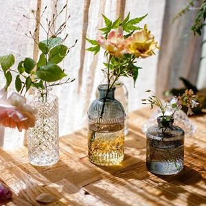 Vase Garden Hydroponics Fiori Terrarium Tableモダンなダイニングガラス装飾のセンターピースVase Vasi