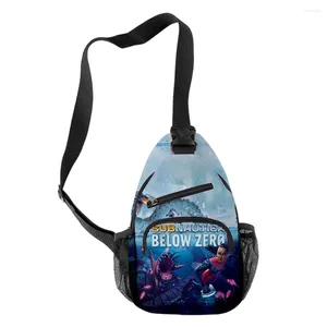Waist Bags Hip Hop Subnautica Below Zero Crossbody Chest Oxford Waterproof Boys/Girls Sports Travel Bag 3D Print Shoulder