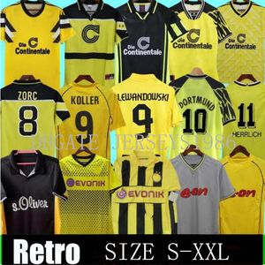 98 99 Retro 01 02 Jerseys de futebol 00 02 Camisas de futebol clássicas Rosicky Reus Lewandowski Bobic Koller Hummels 95 96 97 94 95 12 13 Kohler Moller Dortmund xxl