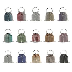 Frauen Tasche 2023 Eine W eimer taschen frauen intarsien Diamant Tasche tryb Abendessen Frauen Luxus Einzel Schulter Designer Handtaschen