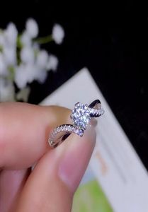 Moissanite Classic style high density gemstones comparable to diamonds 05 carats 925 real silver LY1912263272042