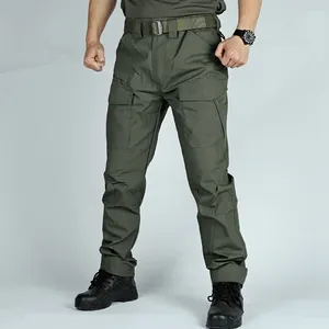 男子パンツカーゴカジュアルアーミー戦術的な防水ズボン