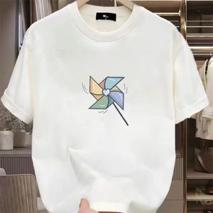 Summer Mens Pure Cotton Social Overized Short Sleeve T Shirt Vintage Emo Soft Comant Harajuku Luxury Y2k Clothing 240425