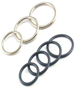 Anelli di cazzo di massaggio per l'erezione dell'erezione Metal Penis Eiaculazione Ritardo Super Eletchy Pussy Ring Sex Toys estendi Cockring Adult Product2320108