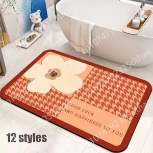 Carpets Floral Carpet Bedroom Living Room Decoration Anti Slip Bathroom Washroom Kitchen Floor Mats Hallway Entrance Rug Home Doormat