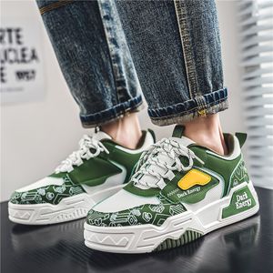 2024 Hot Sale Casual Shoes White Black Dark Green Gray Mens Business Shoes Breattable Sports Sneakers Size39-44 GAI