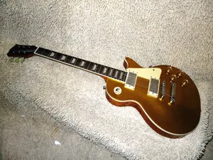 뜨거운 판매 양질의 일렉트릭 기타 디럭스 골드 탑 악기