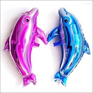 Party Decoration 5pcs Dolphin Aluminum Balloons 18-inch High-quality Blue Pink Wedding Room Birthday Foil