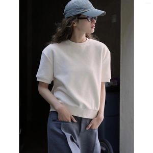 Women's Hoodies Women Short Sleeved Sweatshirt Loose Slimming Casual Sweater