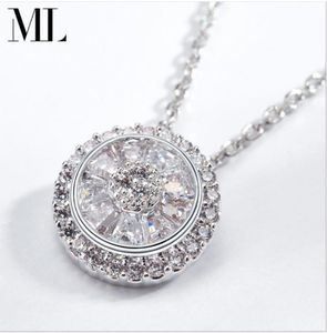 Mylove Manaファッションネックレスは、ovski zircon Necklace0121279629を使用しています