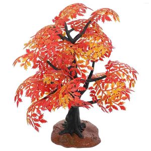 Fiori decorativi decorazioni per ufficio maplo modello ornamento a forma di albero casa finta giardino decorazione giardinaggio rosso