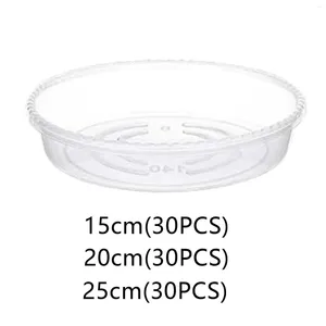 Take Out Containers 30Pcs Flower Planter Saucers Sturdy Thicker Waterproof Reusable Durable Plant Saucer Drip Trays For Garden Indoor