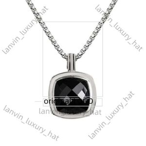 Pulseira religiosa de designer de colar de jóias da David Yurma para mulheres jóias de luxo dy estilo semelhante estilo popular 20mm quadrado grande pendente em aço inoxidável 523