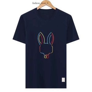 Pyscho Bunny 셔츠 여름 캐주얼 티셔츠 셔츠 남성 여성 골격 토끼 2024 새로운 디자인 멀티 스타일 남자 셔츠 패션 디자이너 Physcho Bunny 커플 짧은 슬리브 193