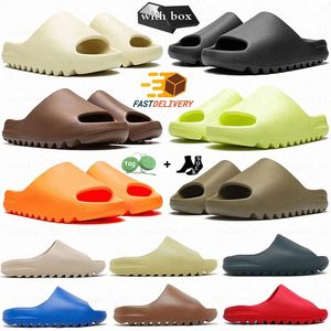 Designer Sandals Slides Slifor da uomo donna onyx puro ocra pura osseo in resina zoccoli deserto sabbia runr sliders comode spiaggia di spiaggia eva panlicci con scatola 36-48