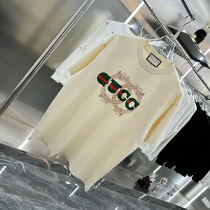 Good quality Designer T-shirt Foam Letter Print High Street Trendy Loose Casual Versatile Trendy Men's and Women's Short sleeved T-shirt