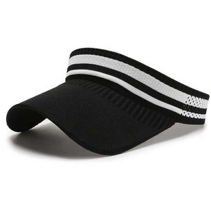 Szerokie czapki brzegowe czapki przedłużone rondo słoneczne czapki ochrona UV Hats Outdoor Hats Puste Top Baseball C Beach Sun Hat Contrast J240429