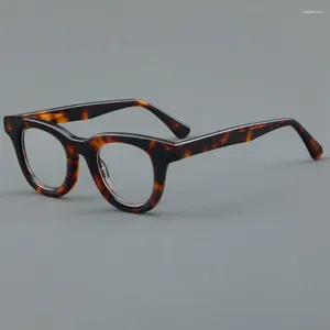 Óculos de sol enquadram o espetáculo de óculos anti-azul de estilo de lente clara designer de marcas femininas de acetato vintage feminino óculos vintage