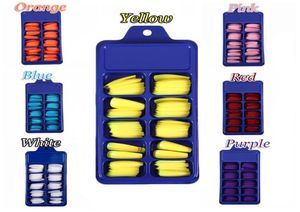 100pcsset Mode voll Cover falsche Nagel -Tipps Natur Nail Art Maniküre Acryl UV -Gel -Polnische Tipps für gefälschte Nägel Verlängerung7564845