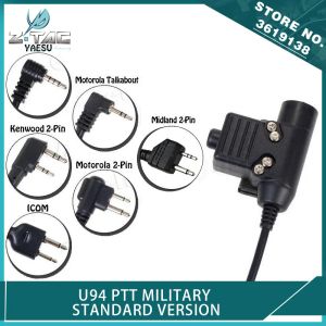 Zubehör Z Tactical Airsoft U 94 Headset Ptt U94 2 Pin für Kenwood/Motorolar Gespräch über/2way/Midland/ICOM Baofeng UV82 Radio