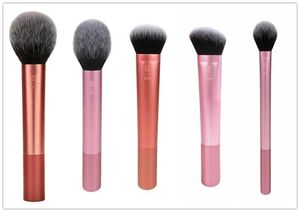 Verklig expert ansikte makeup Single Brushes Face Foundation concealer Contour Bronzer Seting Powder Sculpting Brush Essential Cosmet3311215