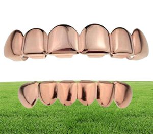 FashionPersonality Fangs Teeth Gold Silver Rose Gold Teeth Grillz Gold False Teeth Sets Vampire Grills For womenmen Dental Grill985072796